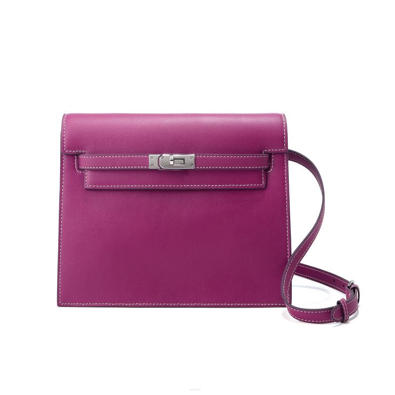 Borsa a Tracolla Kelly alla Moda in Pelle di Vitello per Donna - Borsa a Spalla Versatile, di Alta Gamma, in Vera Pelle con Sensazione di Lusso Leggero