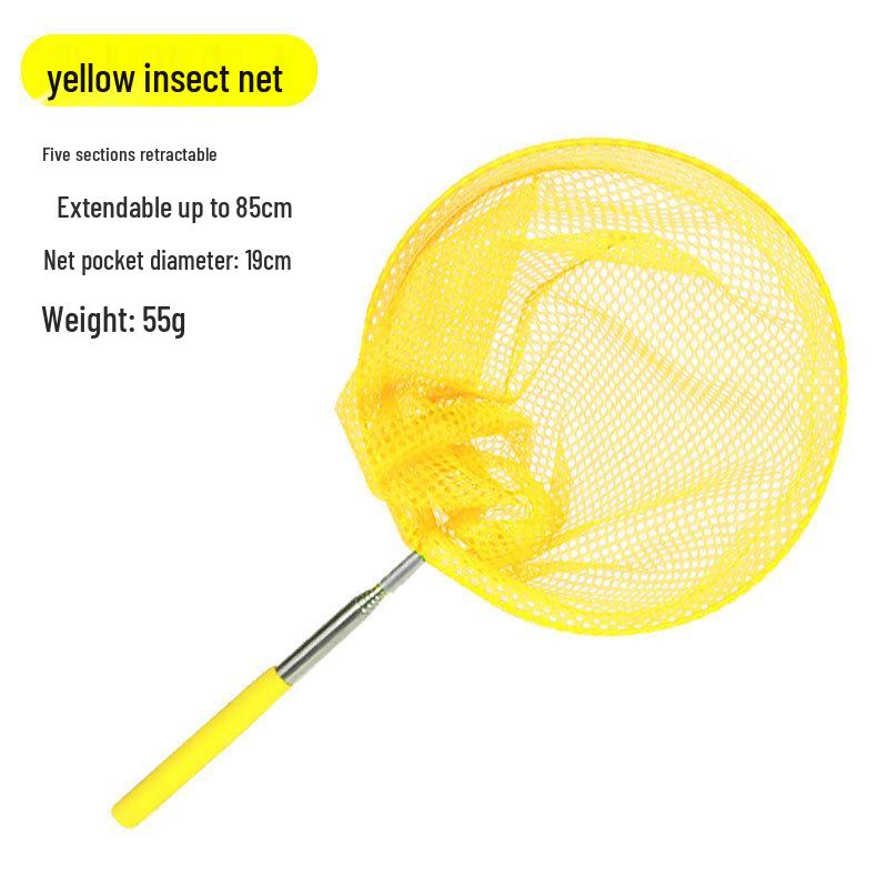 Kids' Telescopic Butterfly Net & Leakproof Folding Bucket Set for Beach and River Play