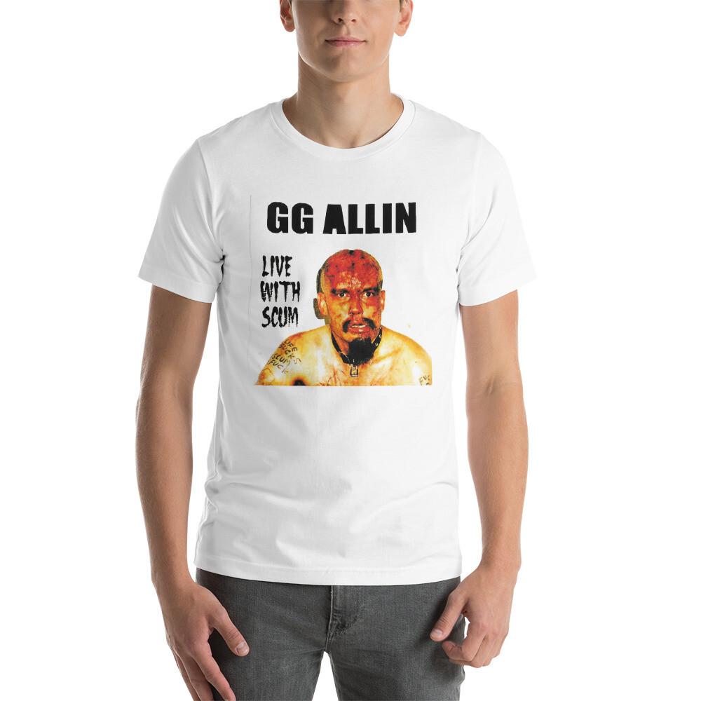 GG Allin Tee Shirt Short-Sleeve Unisex Punk Rock Bands Unisex T-Shirt S