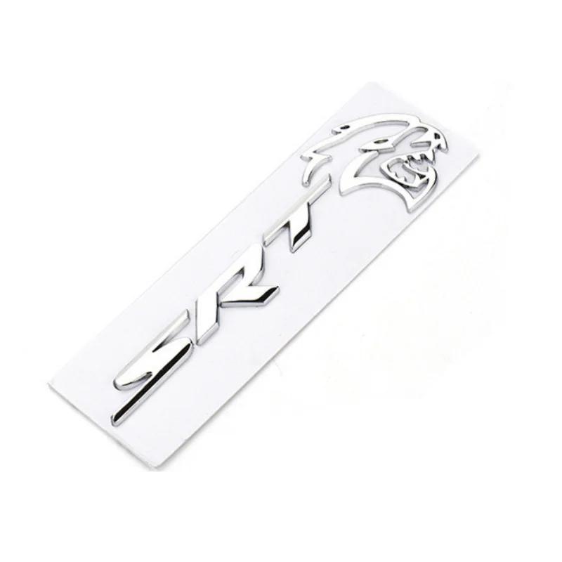 3D Metal Car Body Sticker Rear Trunk Emblem Decoration for Dodge SRT Badge RAM AVENGER CALIBER CARAVAN Challenger CHARGER NITRO U666