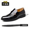 2025 direct sales glossy leather shoes men's casual formal wear business inner height increase men's shoes