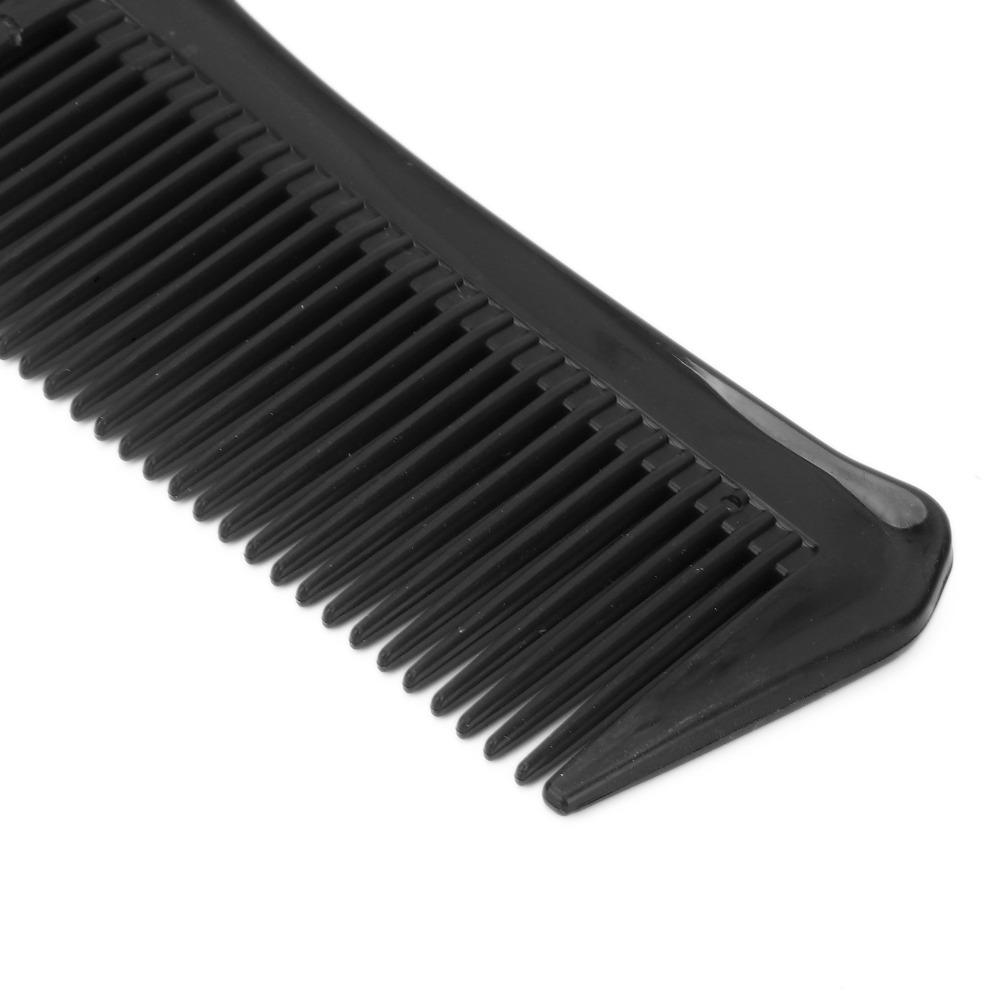 4PCS Double Sided Detangling Hair Comb Black Fine Tooth Hairdressing Tool  For Wet Curly Hair