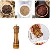 Antique Finish Wooden Spice Grinder With Manual Pepper And Salt Mill For Cooking Enthusiasts