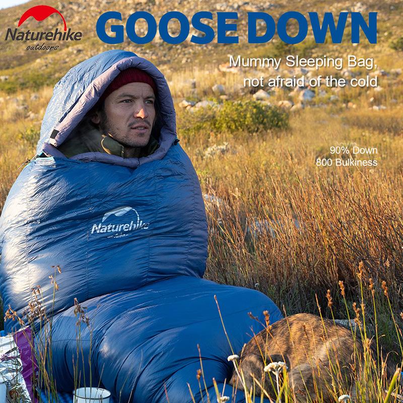 Buy Naturehike Goose Down Sleeping Bag Winter Warm Waterproof