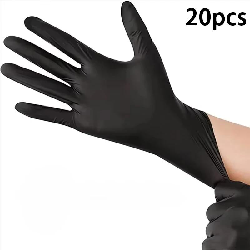 

Black Nitrile Gloves Thickened Disposable Cleaning Gloves-Perfect for Tattoo, Hairdressing, and Home Cleaning Disposable Gloves S
