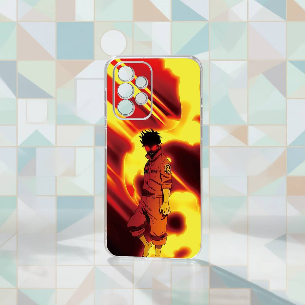 

Fire Force Shinra Kusakabe Phone Case Transparent Silicone Soft For Samsung S25,S24,S21,S22,S23,S30,Ultra,S20,Plus,Fe Samsung S305G