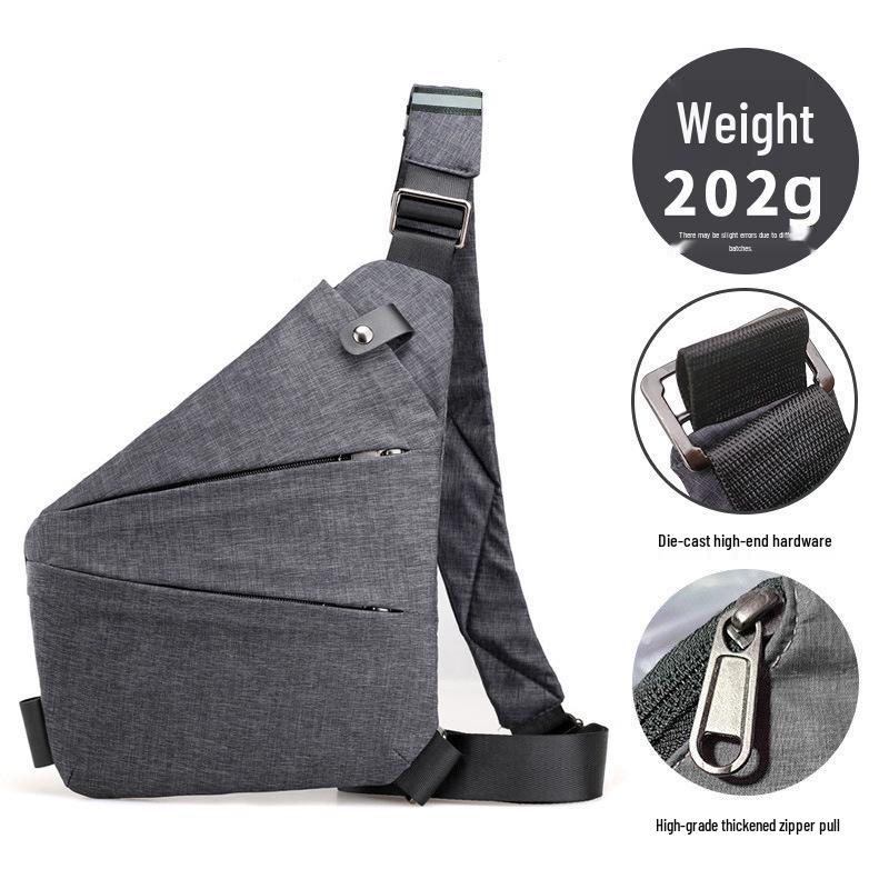 Borsa a tracolla pettorale antifurto per uomo e donna - Zaino da viaggio elegante e sicuro