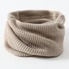 Chunky Wool Vertical Stripe High-Collar Neck Warmer Scarf – Autumn/Winter Cold-Proof Dickey
