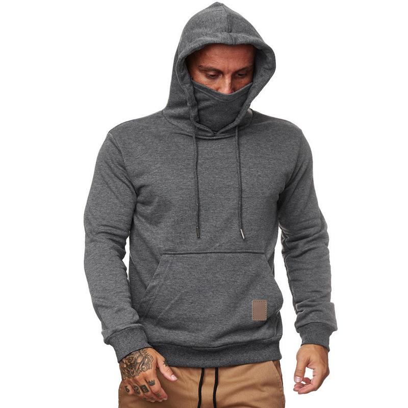 Sportswear Men s Hooded Long-sleeved Fleece Hoodie Call of Duty Mask Hoodie M темно-серого