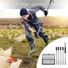 Variable Size Poultry Waste Tool With Integrated Cleaner For Easy Pet Care HX6C