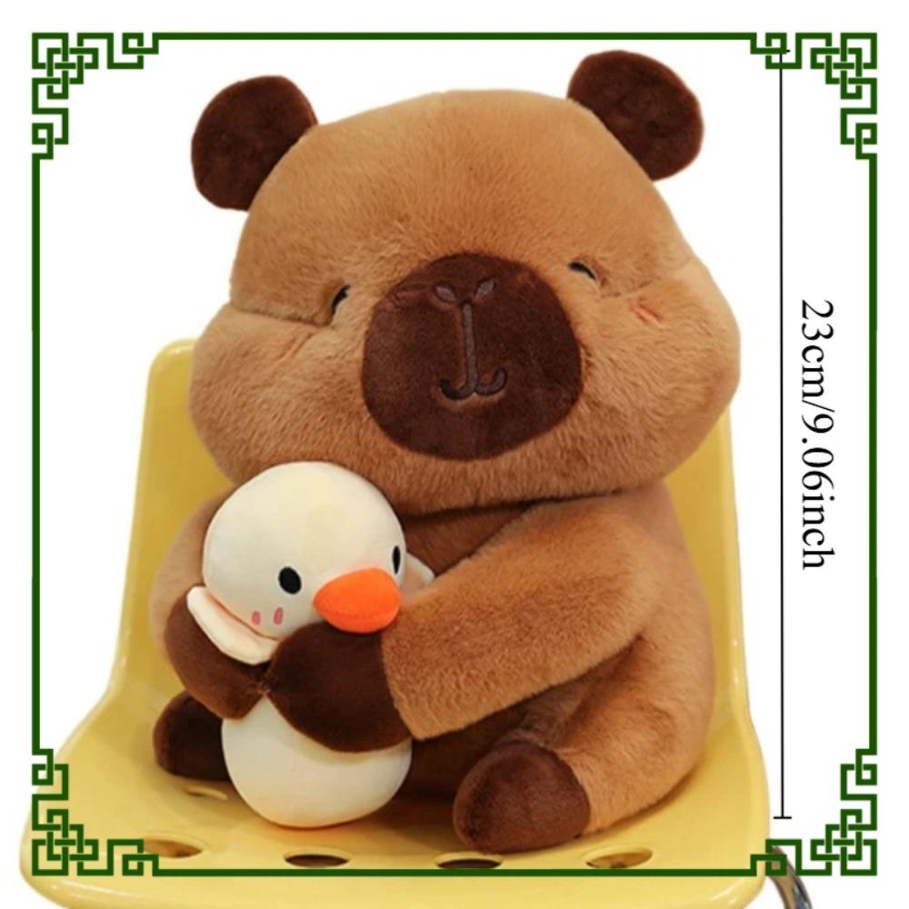 Capybara Plush Toy Set Mommy with 4 Baby Capibara Plushie Doll Stuffed Animal Pillow Turtle Backpack Kid Toys Christmas Gift