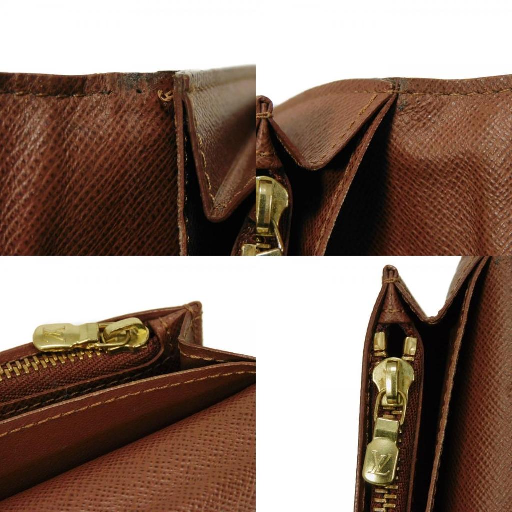 Used 12564 Portefeiulle Braza M66540 7940 New LV Logo Flower Brown Bifold Monogram Armagnac Men's from Japan AUTHENTIC