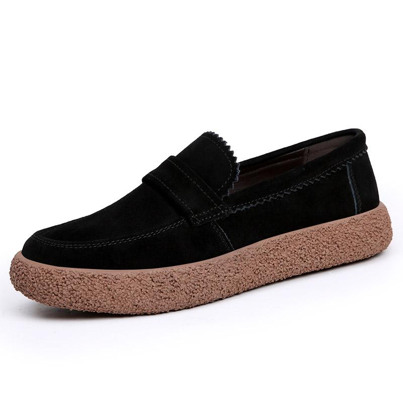 Mote Herre Loafers Luksus Semsket Skinn Fritidssko Lettvekt Kjøresko Mokasiner Håndlaget Pustende Slip-on Businessko