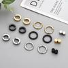 1 Pair Stainless Steel Magnetic Non-piercing CZ Stud Earrings Unisex Punk Hoop Earring Ear Clips For Men Women