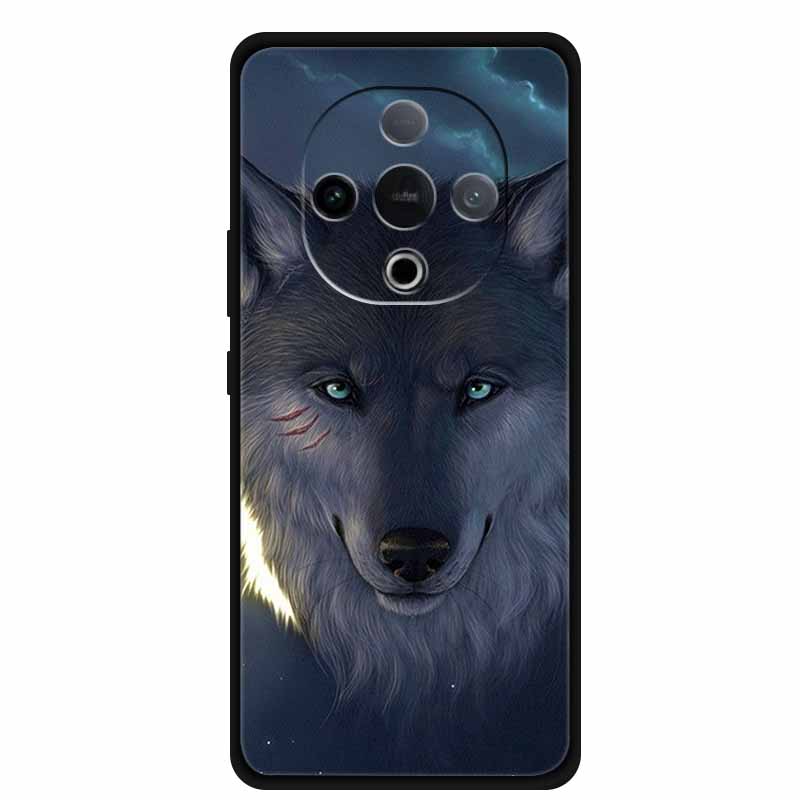 For Vivo Y300 Case 6.77” Wolf Lion Tiger Cat Capa Silicone TPU Soft Back Cover Black Cases For Vivo Y300C Case Shockproof Shell