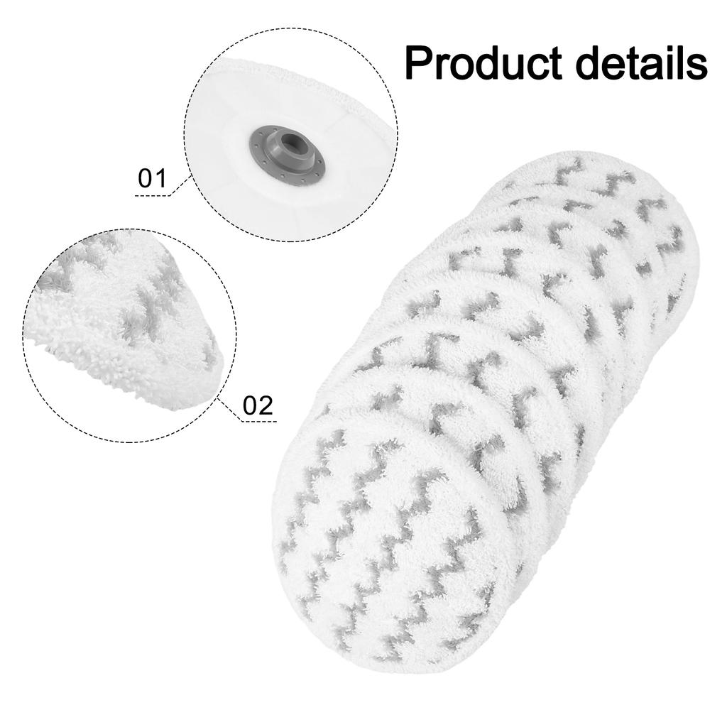 Lot de 8 lingettes pour serpillière Spinwave Smart Steam 3897A 3712 3712W Accessoires Aspirateur Pièces de Rechange