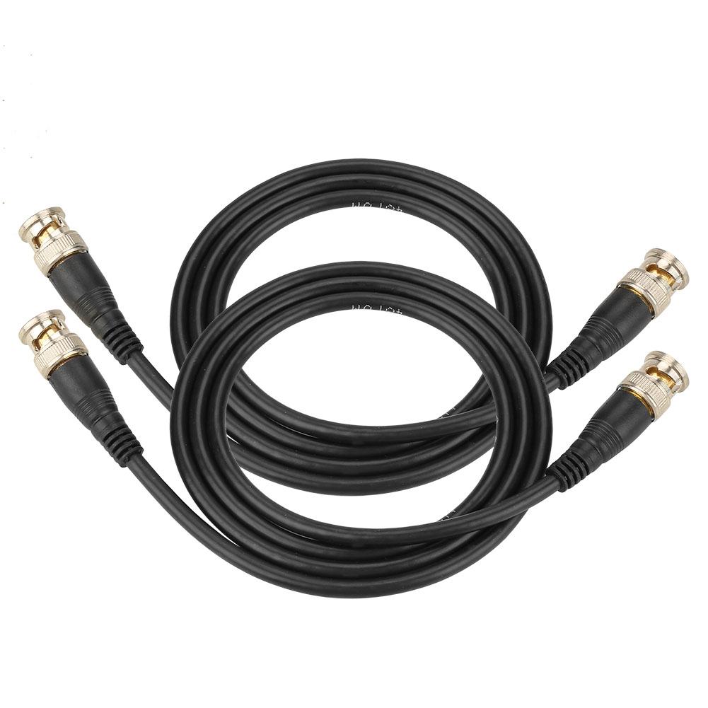 2pcs P1013 BNC Q9 Male Plug Oscilloscope Test Probe Cable   100cm 50ohm