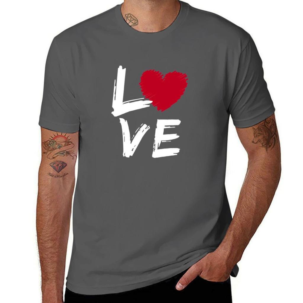 i love you design TShirt Breathable Lightweight Summer Top