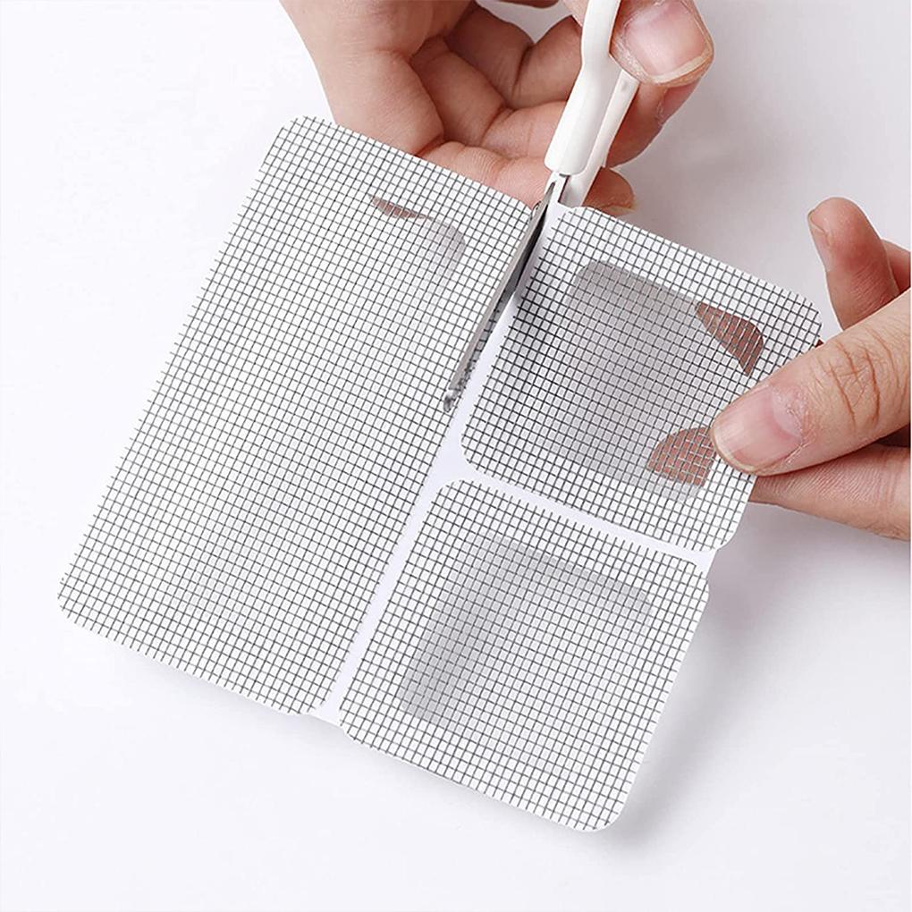 Window Net Screen Self-adhesive Covering Patch Stickers Strong Stickiness Anti-insect Mesh Repair Sticky Patches Screens