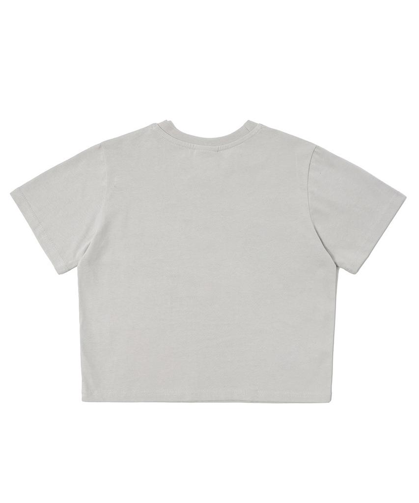 MATCHGLOBE Rose Circle Crop Top (Beige)