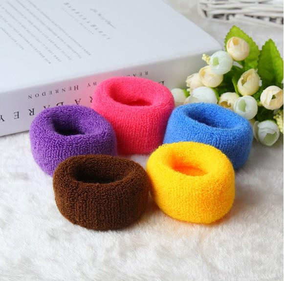 Thick High-Elasticity Seamless Scrunchies for Buns