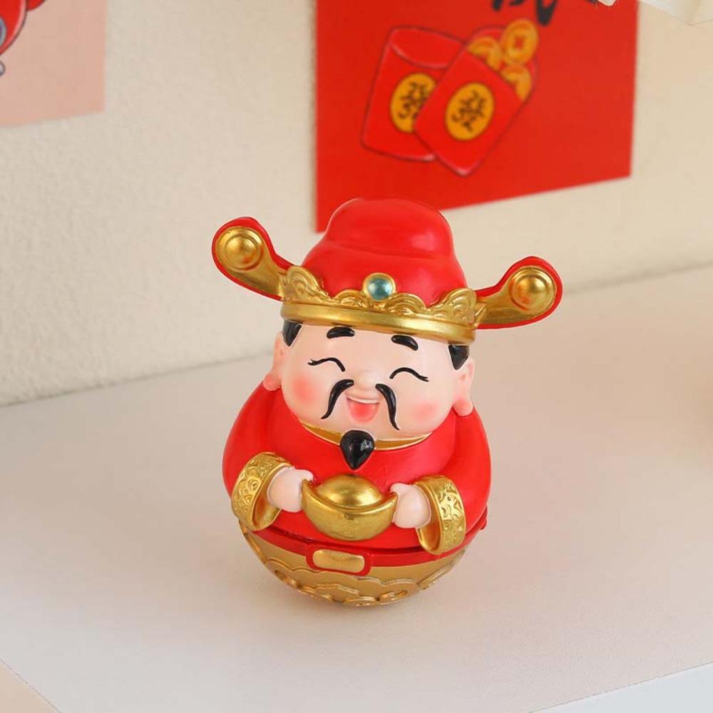 

Cute God of Wealth Ornament Blessing Fortune Desktop Decoration Spring Festival червоний