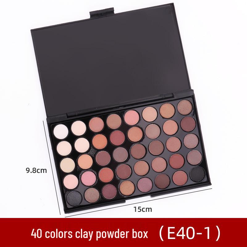 40-Color Clay Makeup Powder Palette for Doll Figurine - Eyeshadow & Blush Kit