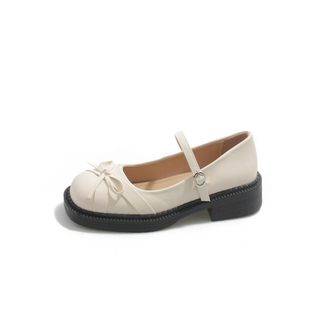 

Французские серебристые туфли Мэри Джейн с открытым подъемом, женские, новые весенне-летние 2025 года, на платформе, под юбку, jk, маленькие кожаные туфли 35