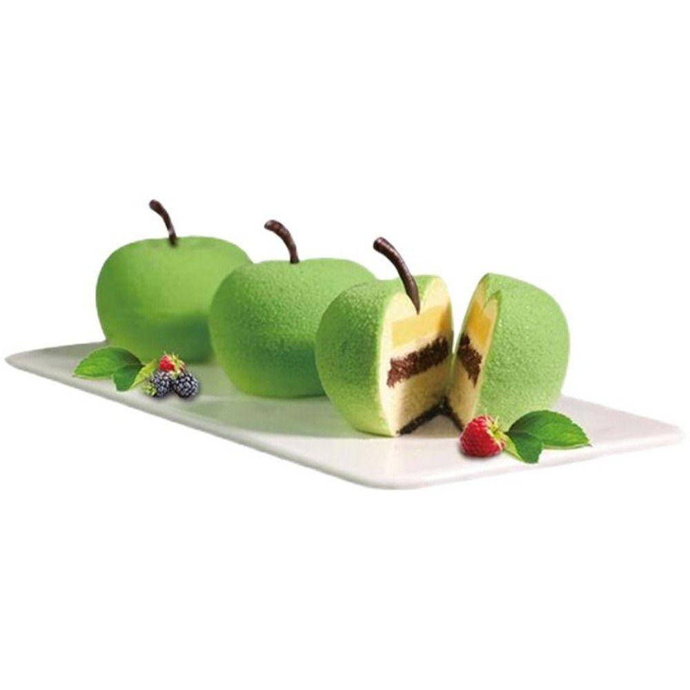 8/15-Kammer Puddingform Hitzebeständige Backform Tragbare Apfel-Silikonform Schokolade