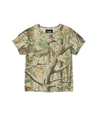 Seuweideu Ribbed Crop Tee [Tree Camo]