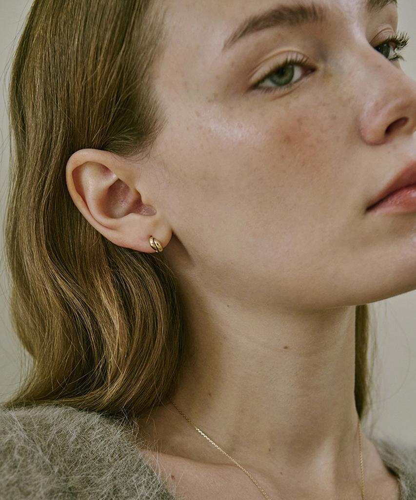 Akarki 14K Snug One-Touch Ring Earrings