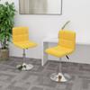 Day and Night - Day and Night Swivel Dining Chairs 2 Units Yellow Fabric