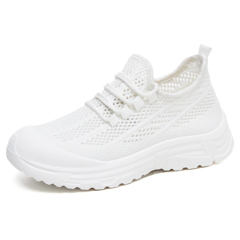 Shoes Women's Summer New Breathable Casual Dad Shoes Mesh Shoes Soft Soles Not Tired Feet Thick Soles Bag Head Shoes Mother Shoes