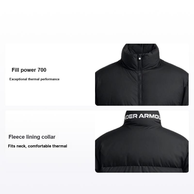 Under Armour Men's Black Limitless Soft Stylish Long Sleeve Water Resistant Warm Down Jacket Outerwear 1384643-001 Cm