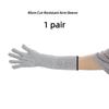 HPPE Level 5 Cut Resistant Arm Sleeves 1 Pair Anti Puncture Safety Sleeve for Glass Handling Construction Repair Work