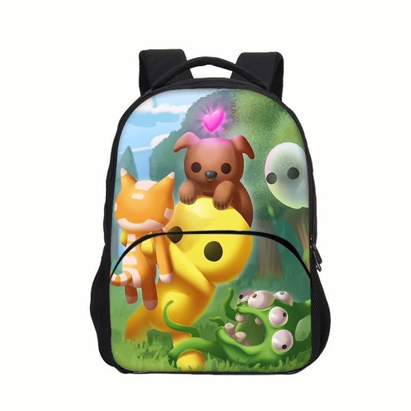 Wankel Leven Zwaaiend Leven Rugzak Cartoon Octopus Monster Basisschool en Middelbare School Kinderrugzak