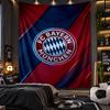 Nástěnná tapiserie s potiskem Bayern Mnichov, látka do obývacího pokoje, ložnice, domácí dekorace