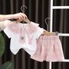 Fashionable Stylish Infant Girls Clothing Sets Sleeveless Vests Two Piece Outfits Cute Toddler Kids Casual Comfortable Outfits Daily Wear