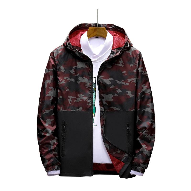 Pánská jarní a podzimní bunda Tenká ležérní hardshellová bunda Větrovka Outdoorová sportovní bunda