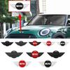 15.1cm 11.9cm 3D ABS Car Front Hood Emblem Rear Trunk Badge Stickers For MINI Cooper R50 R52 R54 R53 R56 Countryman R60 F55 F56