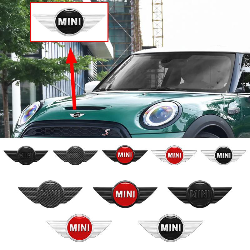 151mm 119mm ABS Car Styling Front Hood Emblem Rear Trunk Badge Stickers For MINI Cooper R50 R52 R54 R56 Countryman F55 F56 R60