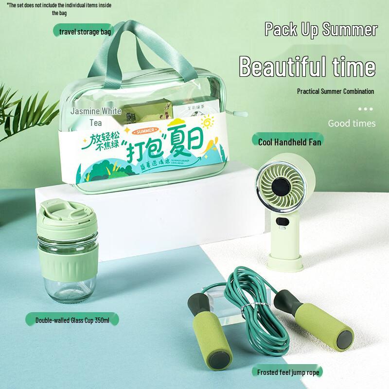 Summer Portable Fan & Essentials Gift Set