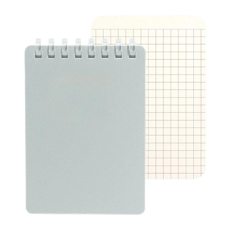 Pocket Size Notebook 128 Pages Soft Coil Binding Notebook Lined/Dotted/Gridded/Unruled for Daily Writing Note Taking