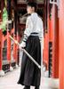 Hanfu Cosplay Kostüm Weiß Schwarz Set Phönix [Lady Faul] Herren Herren (2XL)