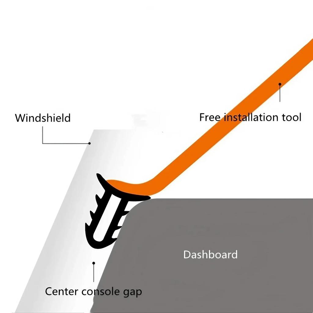 Auto-Dashboard-Dichtungsstreifen, Geräuschdämmung, Gummistreifen, universell für Dichtungsstreifen, Autozubehör, Autoaufkleber, Teile
