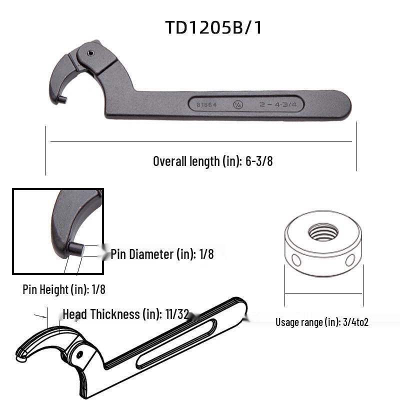 

OLOMM C-Type Hook Spanner
