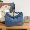 New Large Capacity Corduroy Tote Bag Multi-pocket Adjustable Strap Shoulder Bag Solid Color Crossbody Bag Travel Use