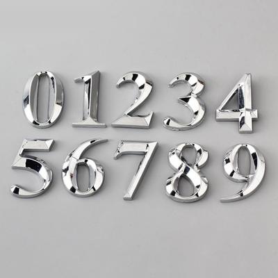 Plaque de numéro de porte brillante