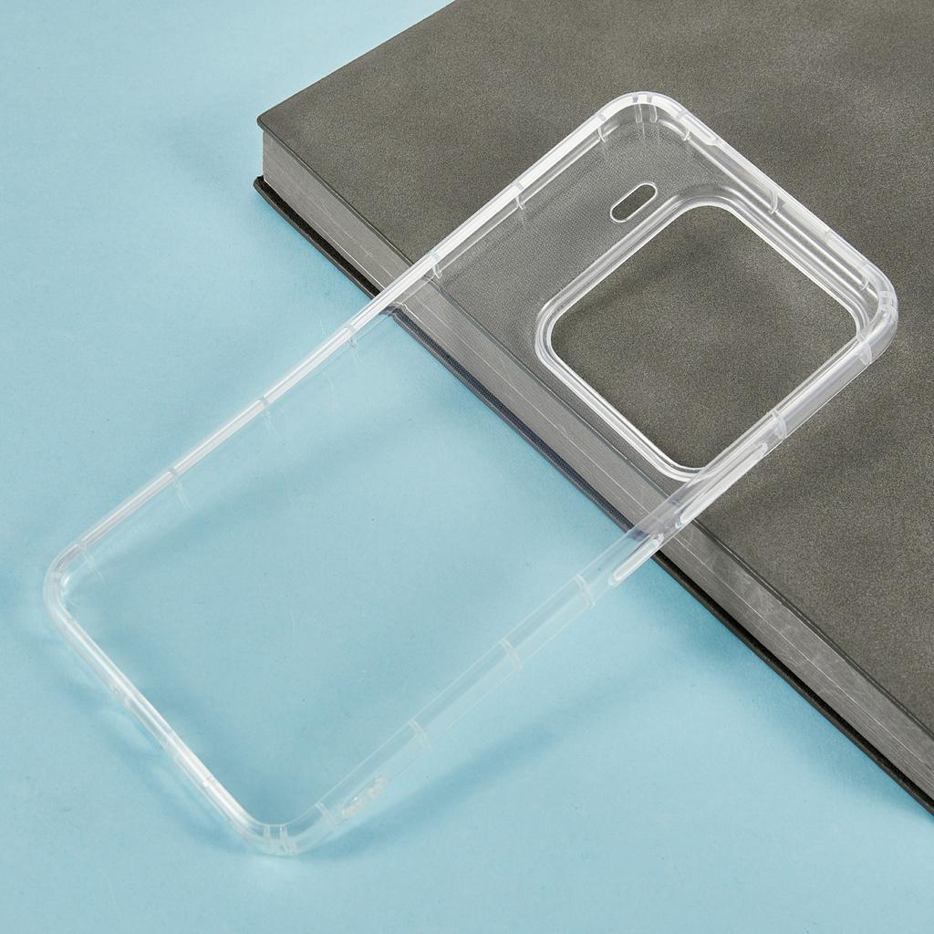 For Xiaomi 15 Pro Case Transparent TPU Phone Back Cover Airbag Protection