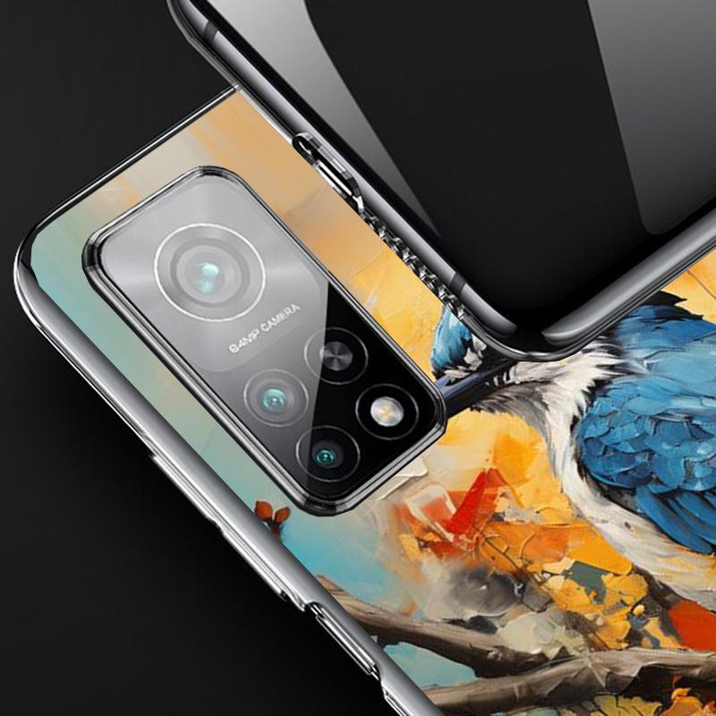 Animal Oil Painting Bird Phone Case For Xiaomi Redmi Note 15 14 13 12S 12 Pro Plus 11S 11E 11 11T 10S 10 Art Soft Pattern Cover